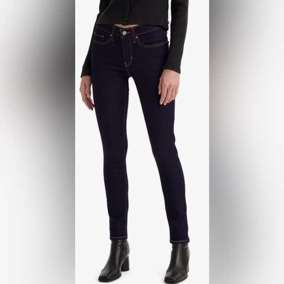 LEVI’S Women’s 311 Shaping Skinny Dark Wash Jeans Size 27 Regular Dark Indigo - Picture 4 of 5